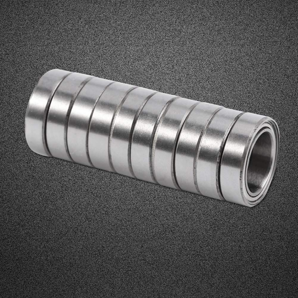 10Pcs Ball Bearings, 10 * 15 * 4Mm Double-Shielded Thin-Section Thin-Walled Ball Bearing, Low-Noise Bearings image number 3