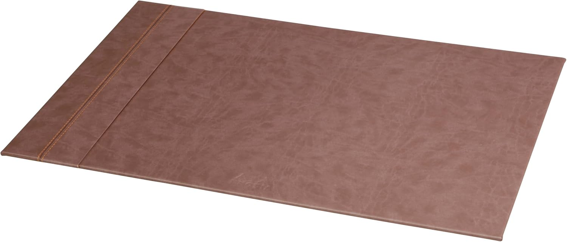 RHODIA 318902C - Raspberry Rigid Desk Pad - 60X40 Cm - Orange Saddle Stitching - Faux Leather Exterior - Rhodiarama Home Office Collection - Office Organization & Designer Storage