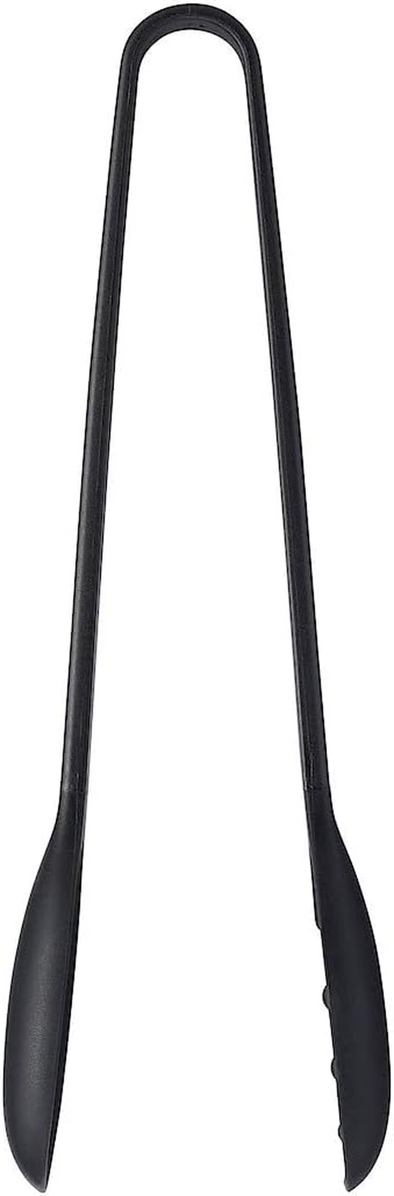 MUJI 44498767 Silicone Cooking Tongs, Approx. 10.6 Inches (27 Cm), Black image number 2