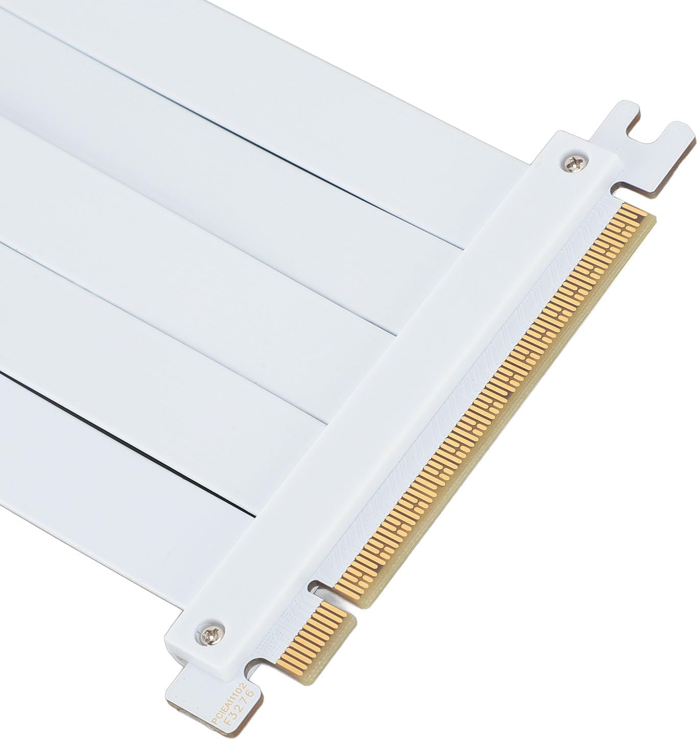 PCIE 5.0 Riser Cable with 128Gbps, RTX4090 Compatible, 90 Degree Adapter for High Speed GPU Extension, White, 200Mm (20Cm) image number 1