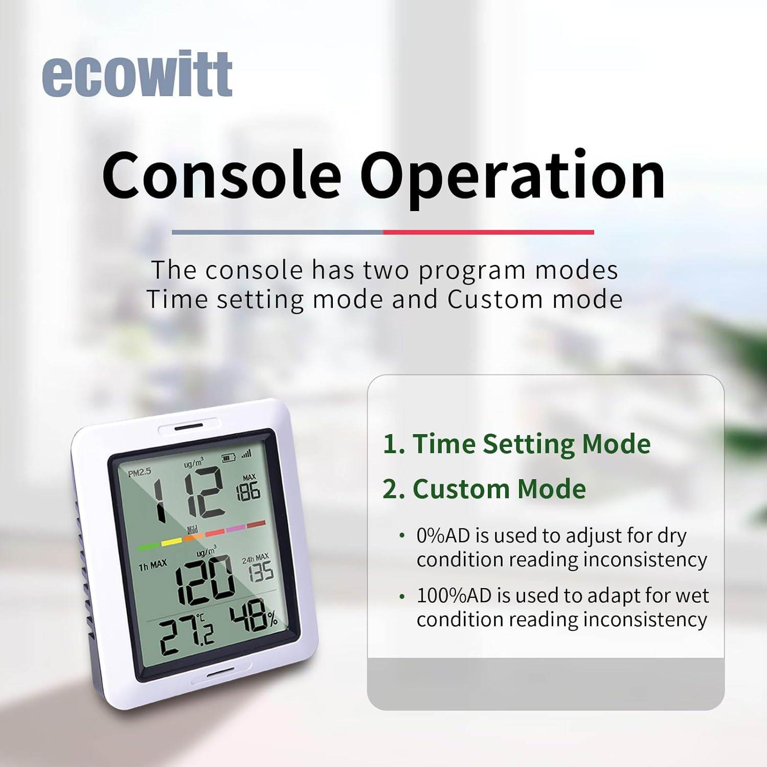 ECOWITT WH0291 Soil Moisture Tester Plant Soil Moisture Sensor Meter with Digital LCD Display, 433 Mhz image number 3