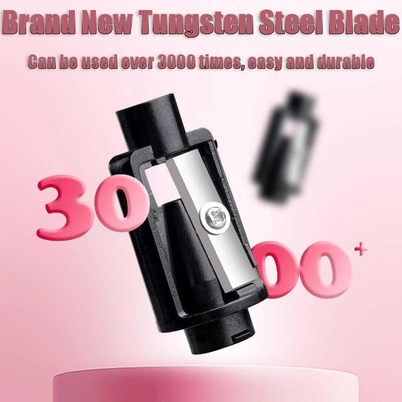 Blue Cute Portable and Safe Electric Pencil Sharpener for School Kids - Blue image number 6