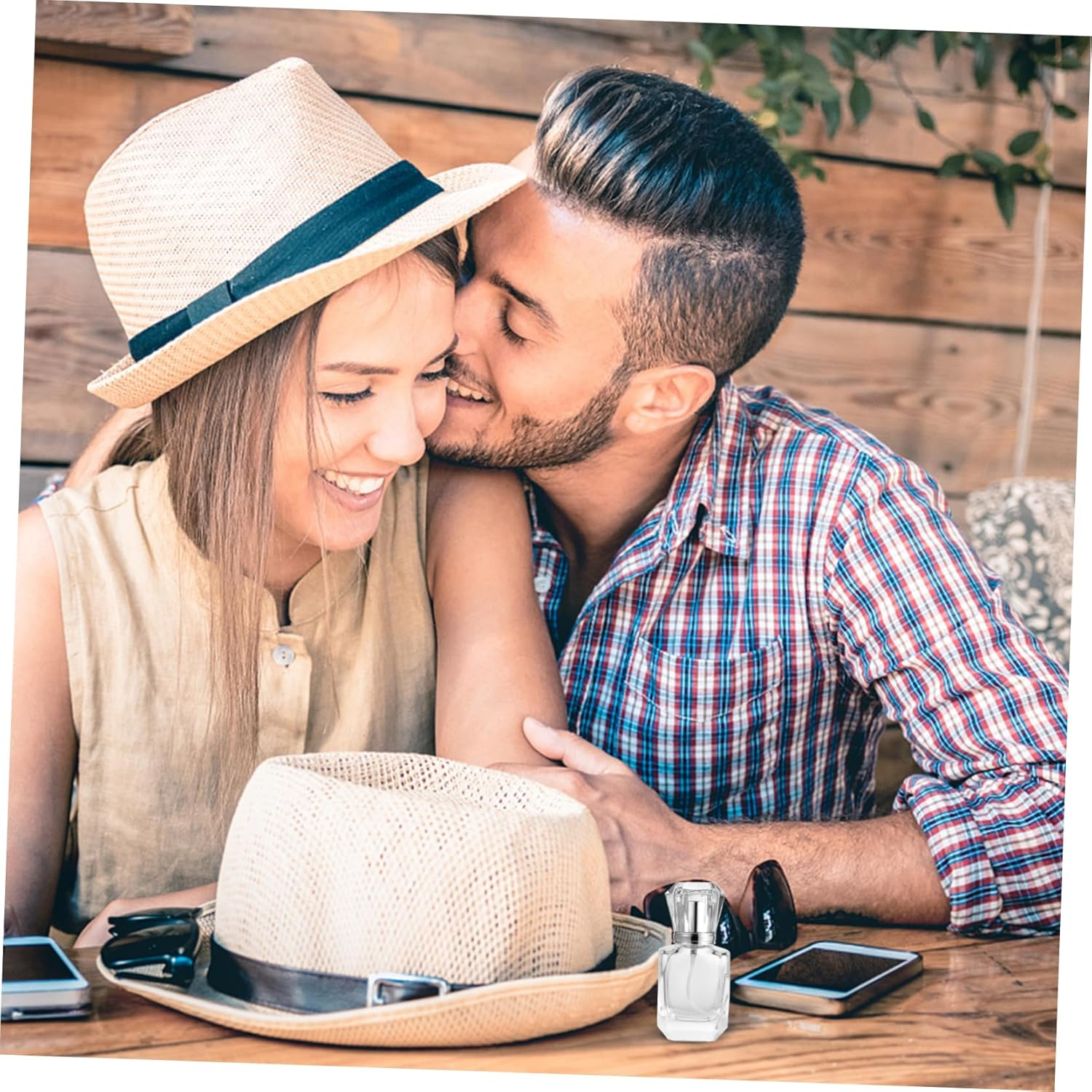 LALADEFIEE 2Pcs Refillable Glass Perfume Atomizer Spray Bottles Compact Travel Fragrance Containers for Essential Oils and Perfume image number 5