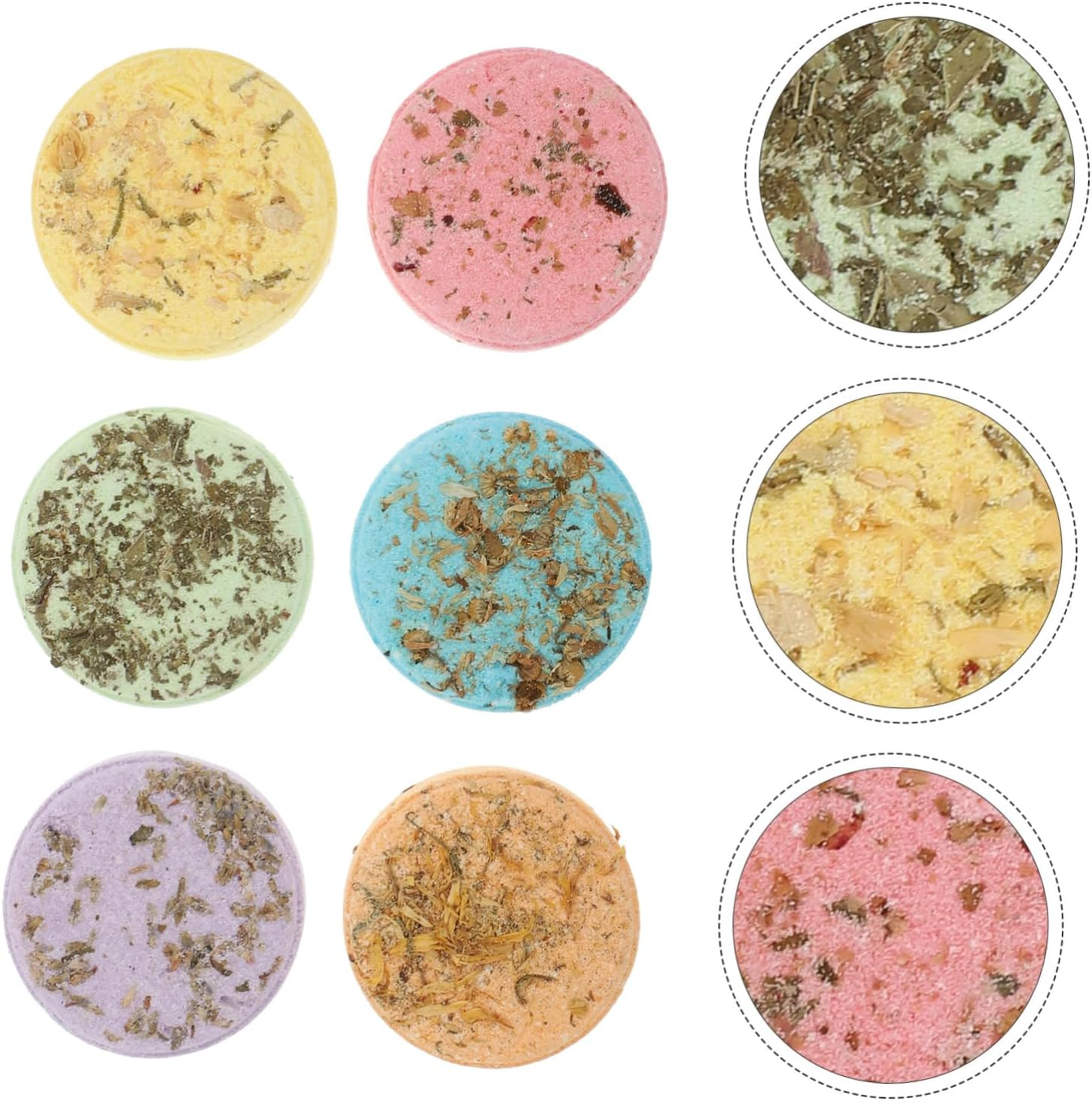 SAFIGLE 6Pcs Aromatherapy Shower Steamers Bathing Sheets Jasmine Mint Lavender Orange Sea Rose Scents Relaxation Spa Supplies for Women Stress Relief in Shower image number 6