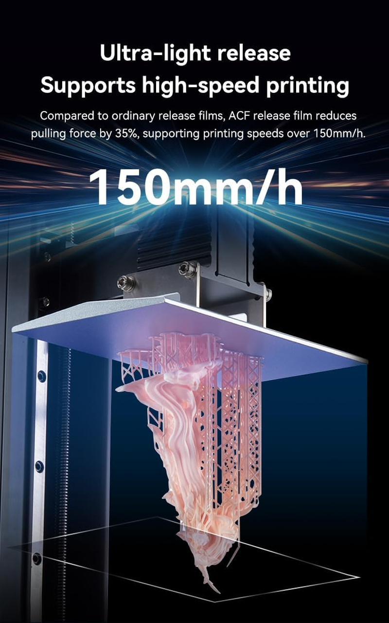 Creality Acf-Basic Release Film 7'' 3Pcs (160 X 235 X0.3 Mm) for Halot-One Pro, Elegoo Mars 4/Ultra/5 Ultra, Anycubic Mono 4/4 Ultra,Sonic Mini 8K S, 3D Printers Accessories, High-Speed Printing image number 5