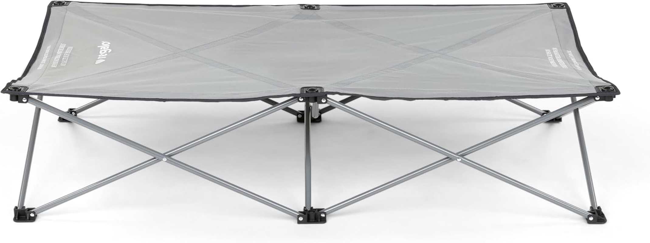 Regalo My Cot Extra Long Portable Bed, Gray, Includes Fitted Sheet and Travel Case 9 Pounds image number 5