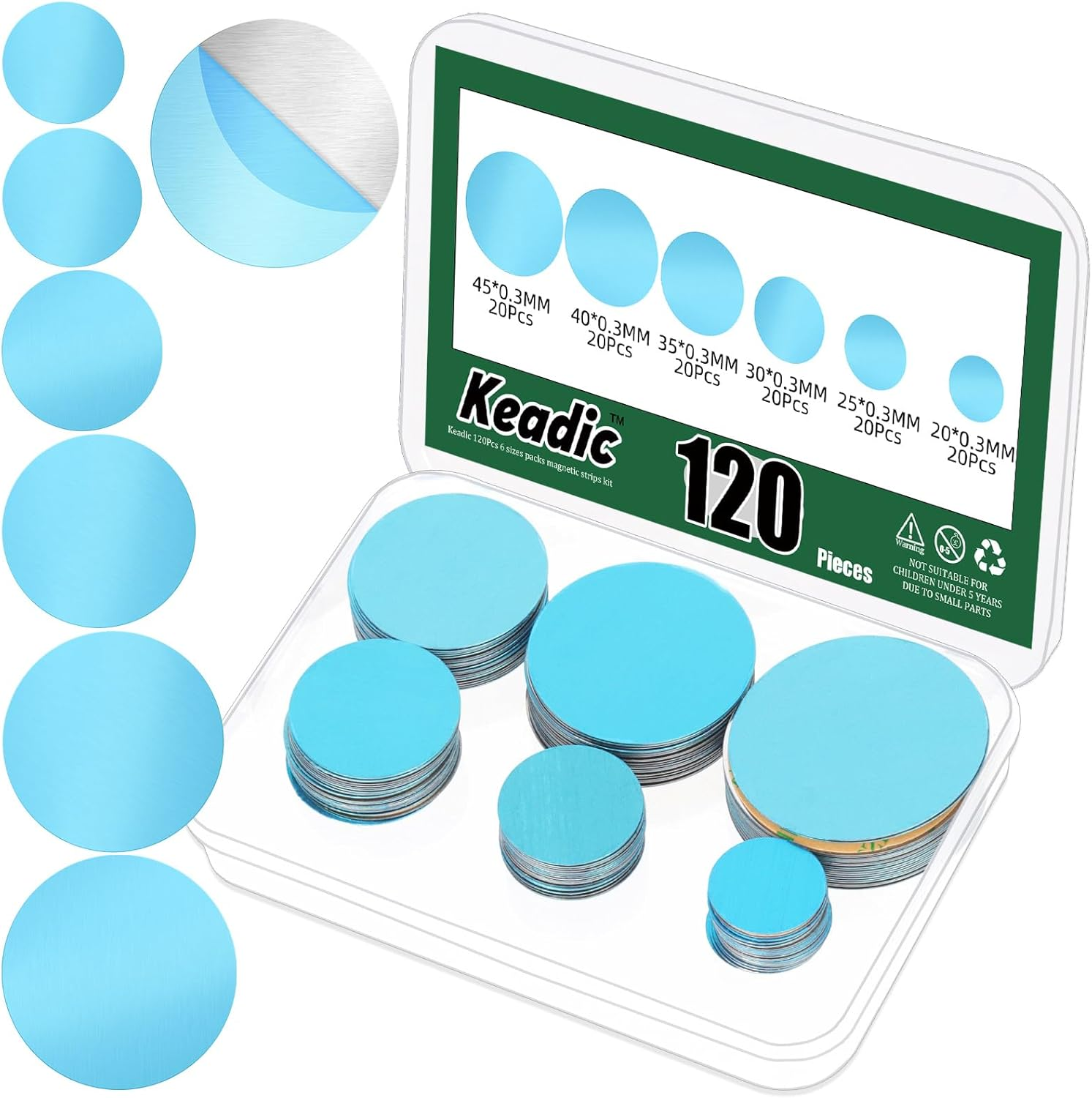 Keadic Magnetic Strip for Cabinet Lighting (Round) image number 5