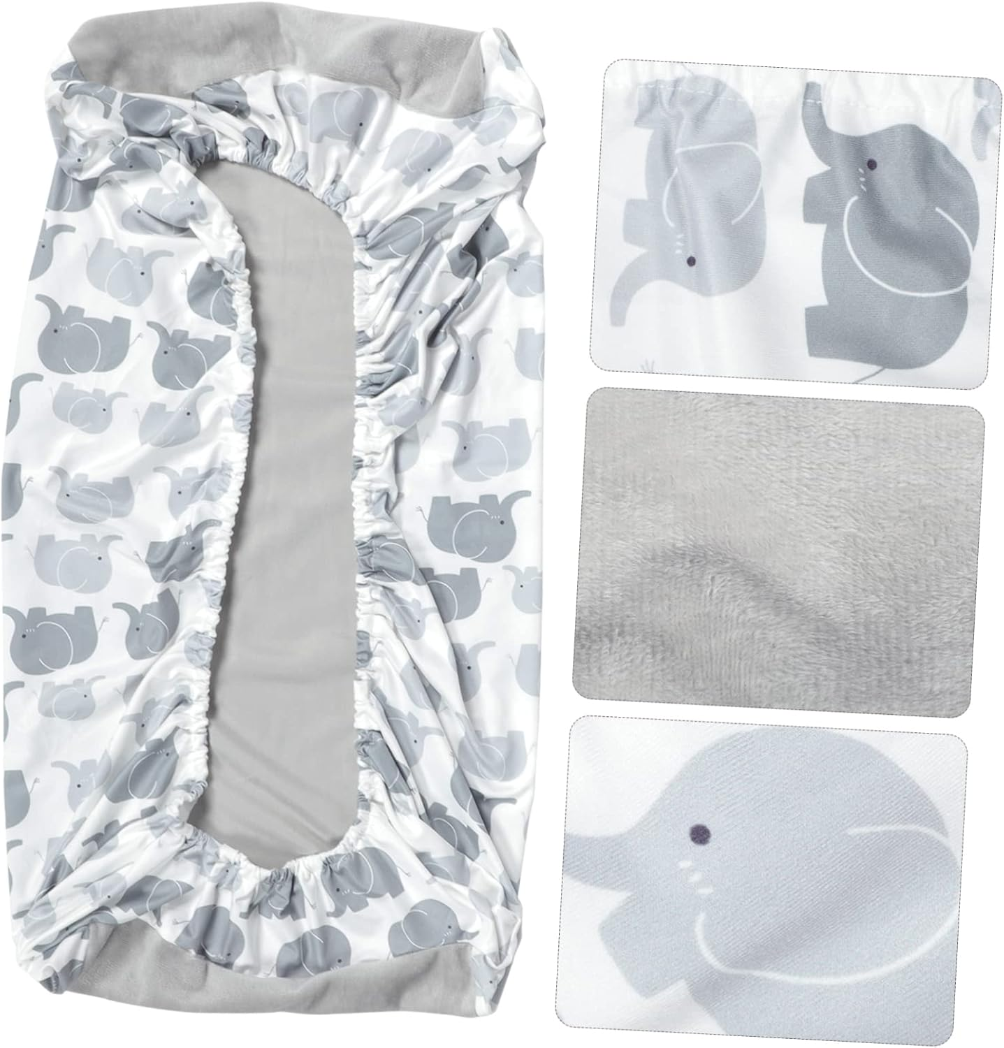 Ibasenice Changing Pad Unisex Diaper Change Table Sheet Cradle Sheet Baby Changing Pad Cover Machine Washable Decorative Patterns image number 3