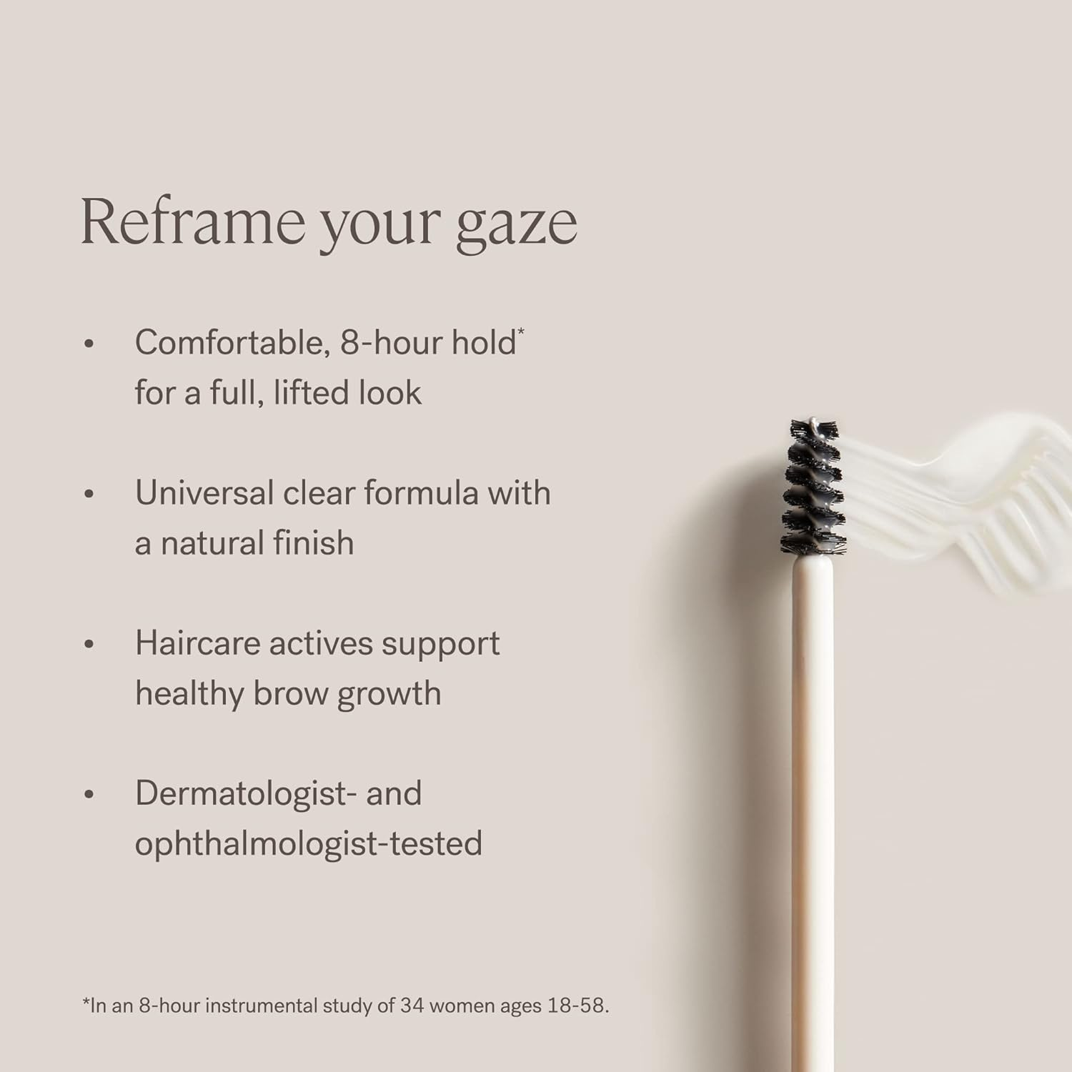 ILIA - in Frame Brow Gel | Lightweight, Long-Lasting, Flake-Resistant Hold | Full, Lifted Look | Non-Toxic, Vegan, Cruelty-Free, Clean Makeup (Universal Clear) image number 3