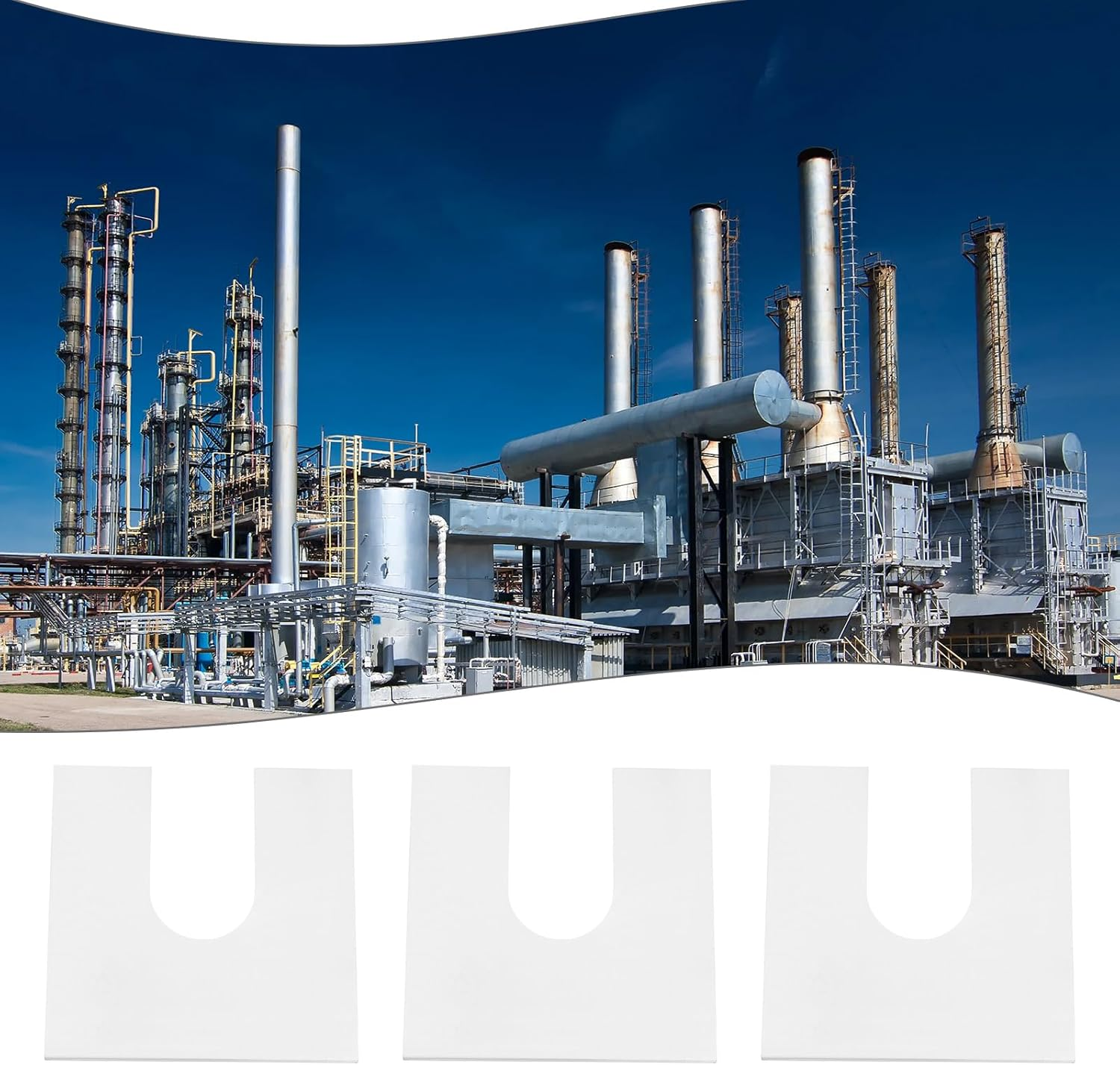 Emagtech 10Pcs Aluminium Packers Horseshoe U Shims Metal Spacers 50Mm X 50Mm with 17Mm Slots Fender Alignment U Shim Flat Plate Square Washer, 2Mm Thickness