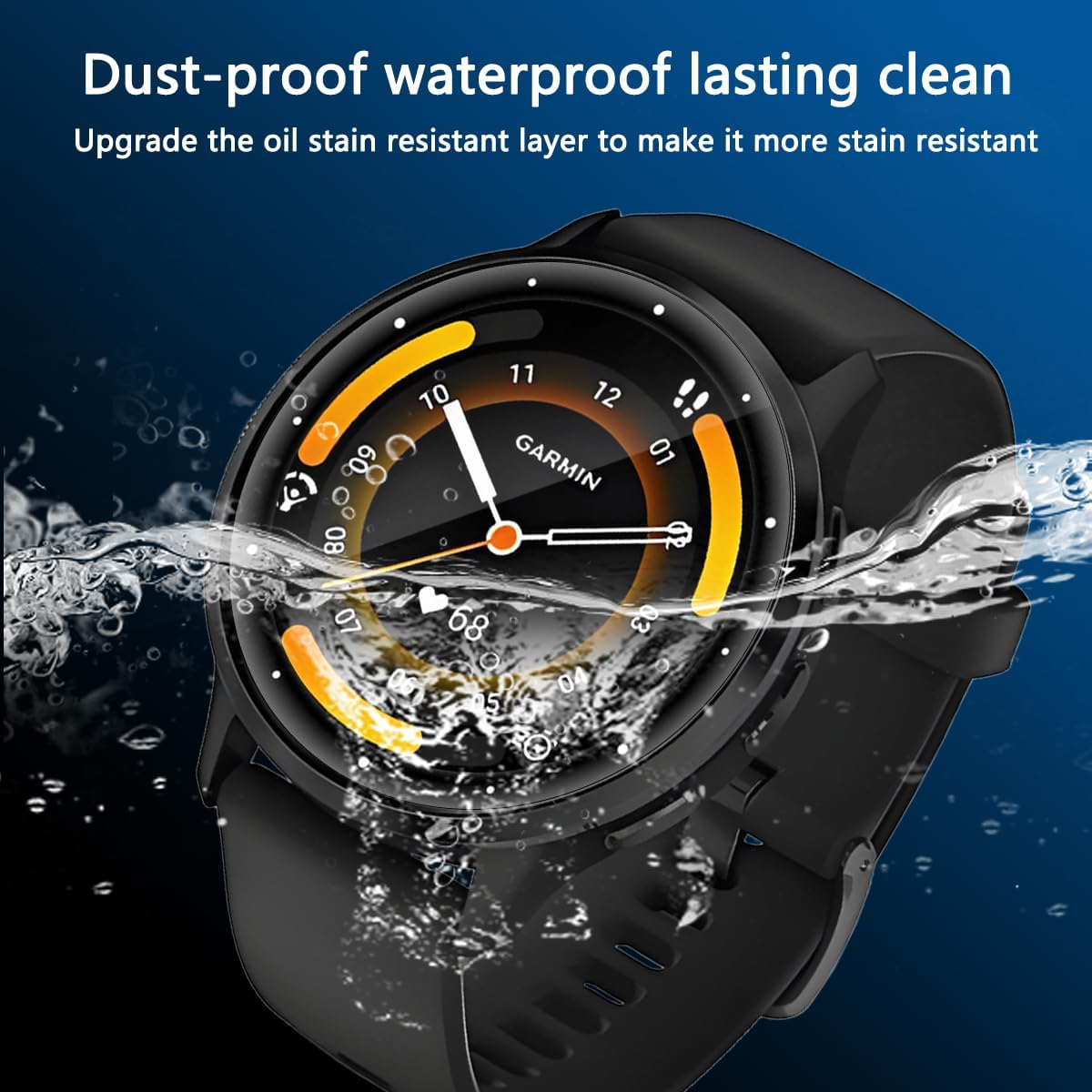 Yieehhow [4 Pieces] Screen Protector for Garmin Venu 3S 41 Mm Tempered Glass, Anti-Scratch/Hd PMMA Composite Screen Protector, 3D Curved Protective Film for Garmin Venu 3S 41 Mm - Protection A Bip 5 Unity 46 Mm image number 3