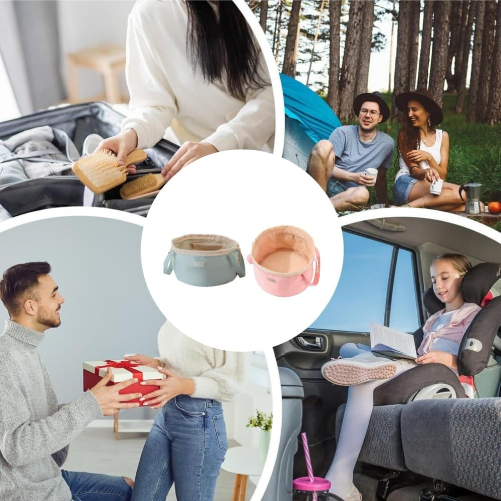 Drawstring Makeup Bag or Lay Flat Drawstring Makeup Bag Portable Large Cosmetic Organizer Travel Toiletry Brush Pouch for Bag Enthusiast(Green) image number 3