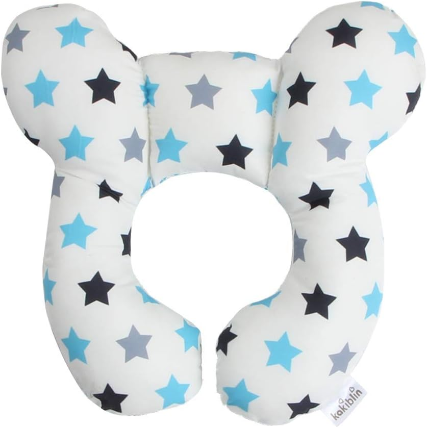 Baby Travel Pillow Toddler Head and Neck Support Pillow for Baby Pushchair,Car Seat,Travel(White) image number 3