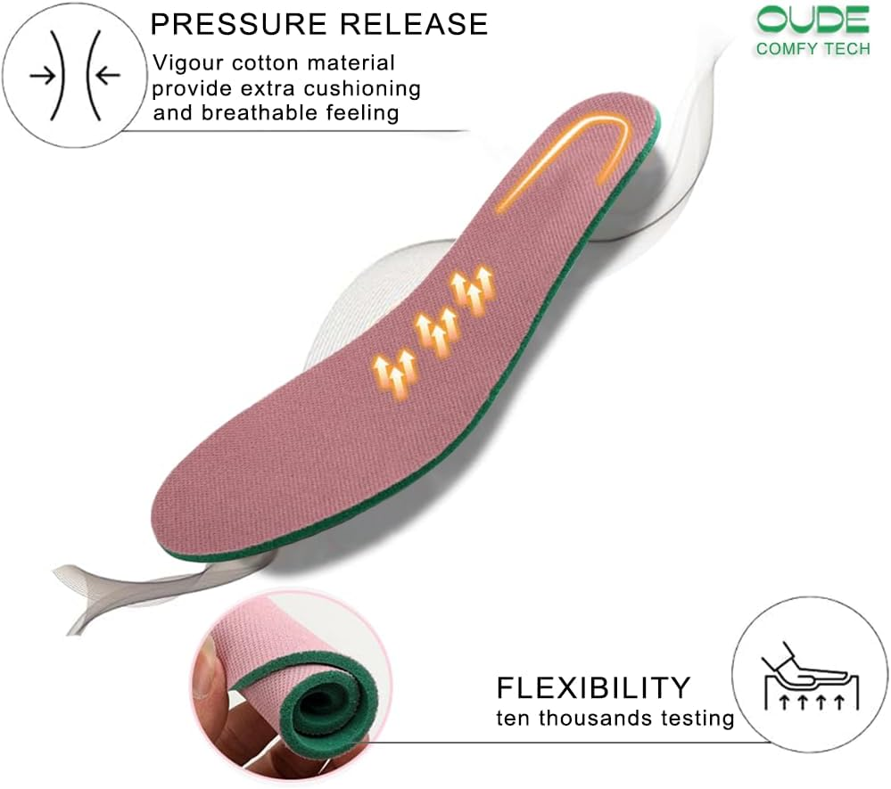 Oude Sneakers for Women Comfortable | Shoes for Women Traveling | 2 Inch Air Cushion Rocker Bottom image number 5