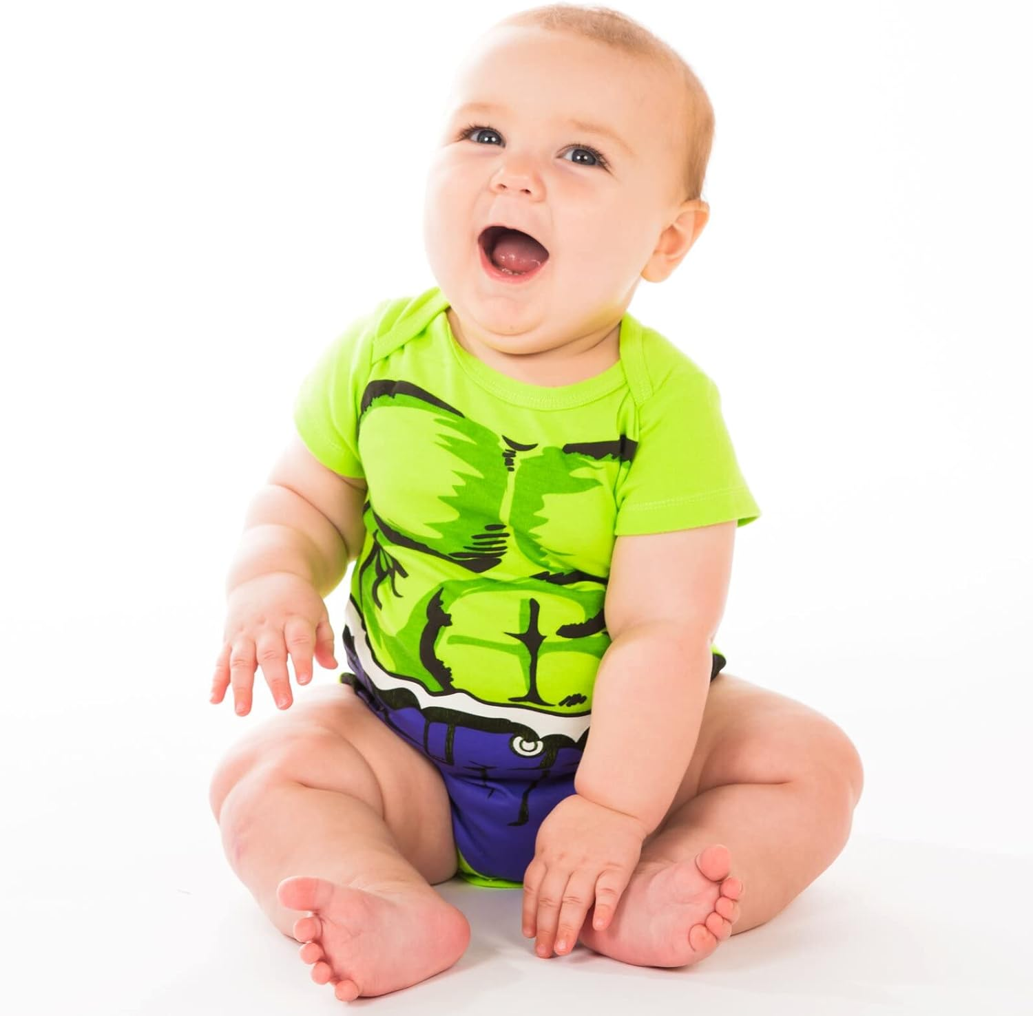 Marvel Baby Boys 5 Pack Bodysuits - the Hulk, Spiderman, Iron Man, and Captain America Newborn to Infant image number 5