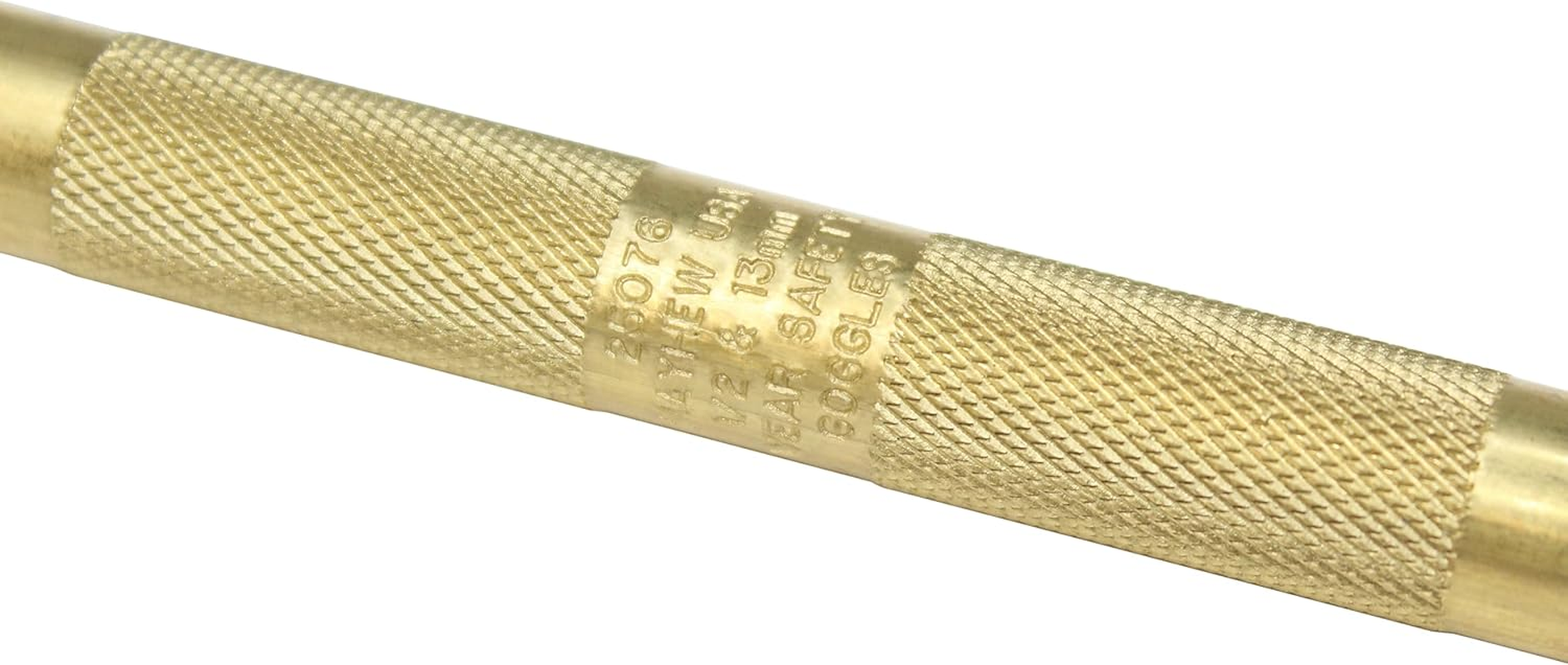 Mayhew Pro 25076 1/2-Inch Knurled Brass Drift Punch image number 6