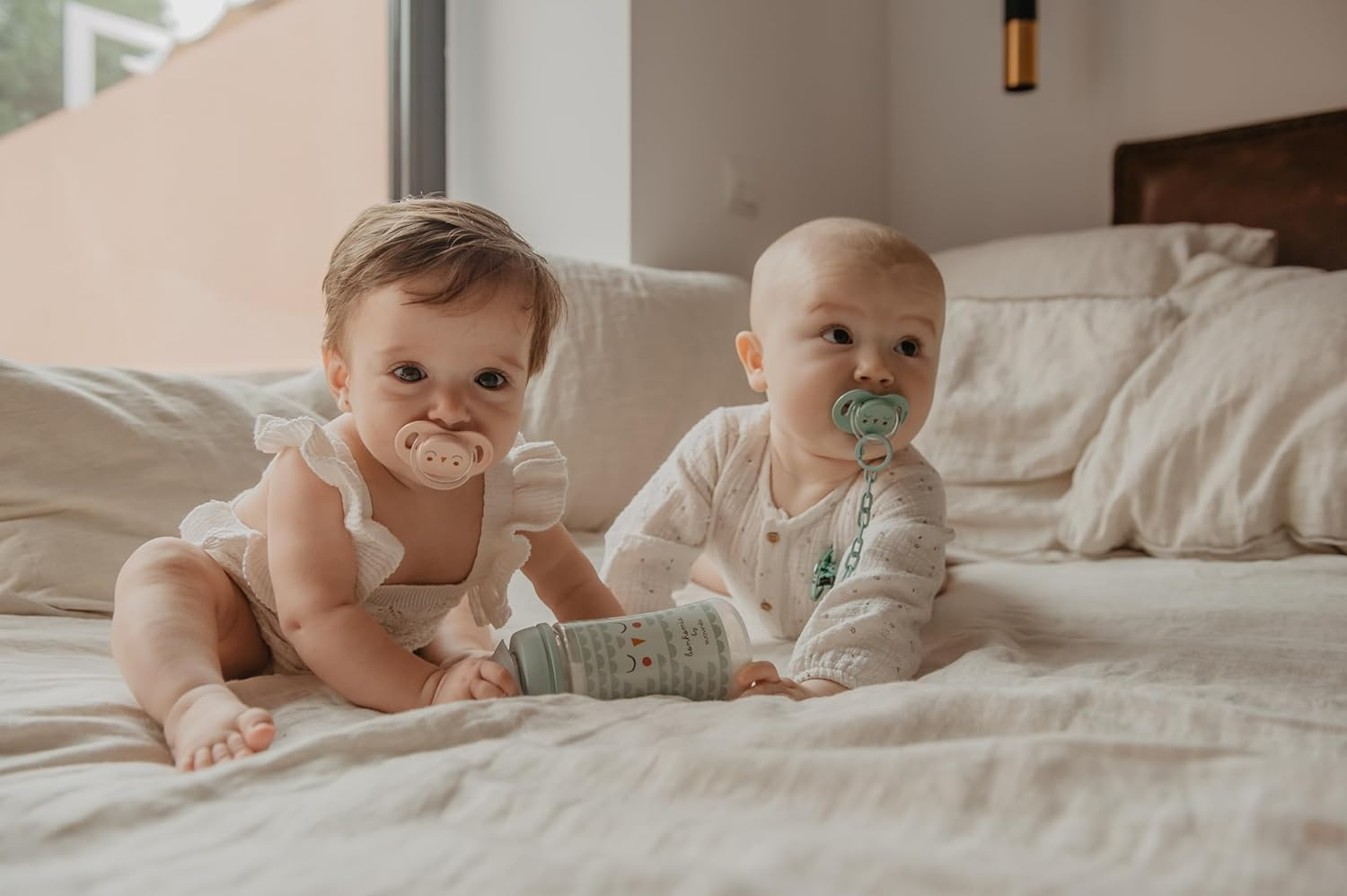 Suavinex Premium Soother with SX Pro Silicone Anatomical Teat for 6-18 Months Babies, Bonhomia Owl Green image number 3