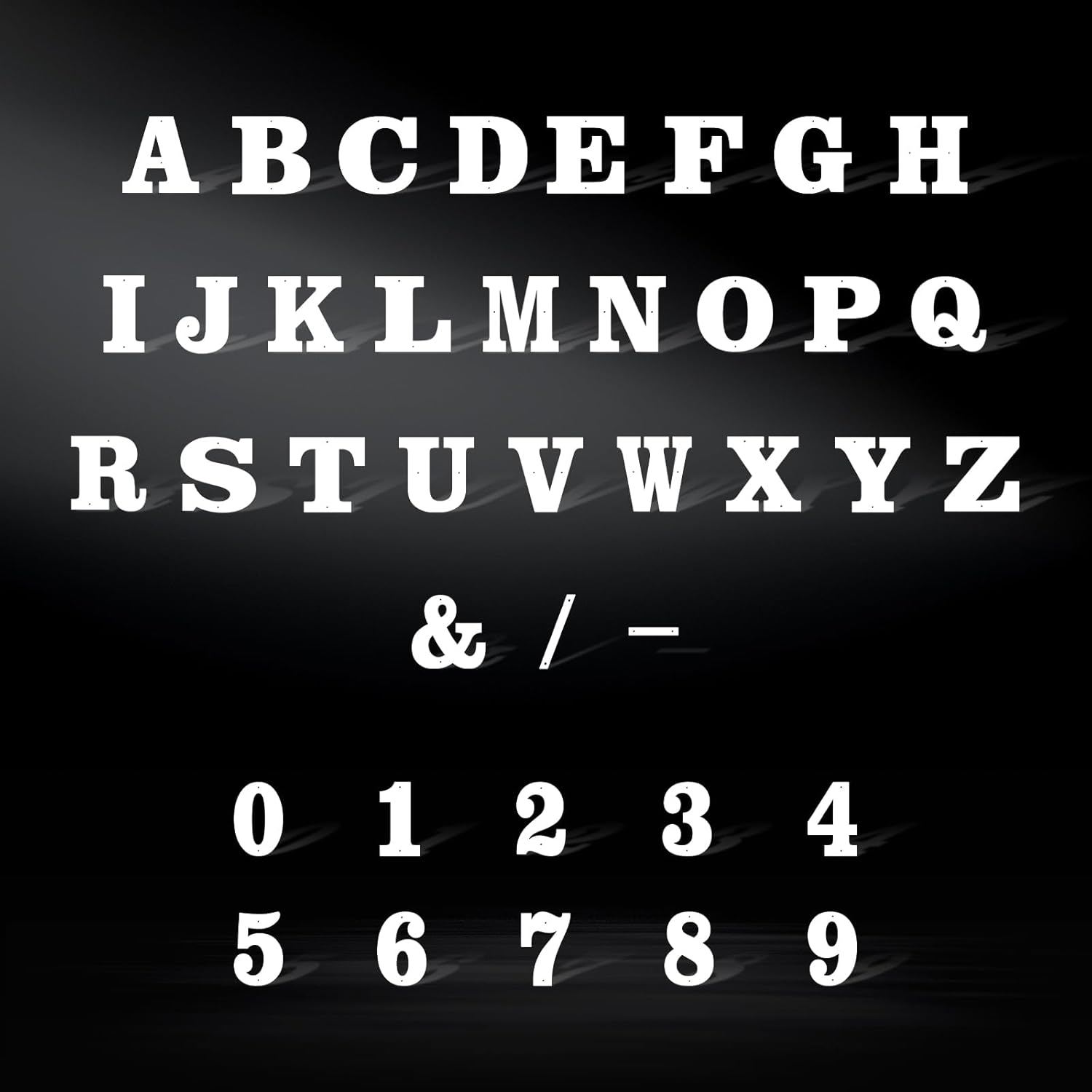 3 Inch Crisp White Rustproof House Numbers Letters,Heavy-Duty Metal Address Numbers for House,Weatherproof 0-9 Numbers & A-Z Outdoor Metal Letters Full Set for Door,Gate,Mailbox(6) image number 5