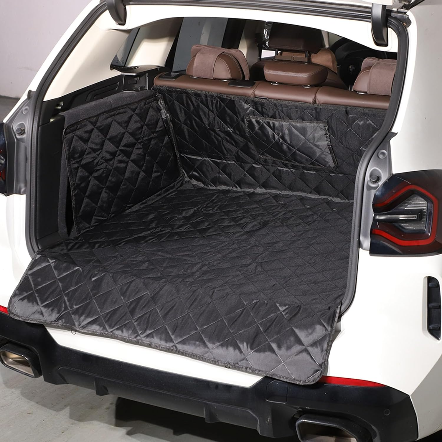 Dog Car Boot Liner Compatible with BMW X3 Accessories | PVC Fabric Pet Cargo Mat | 1PCS Waterproof Dog Seat Mat (2018-2023 G01) image number 2