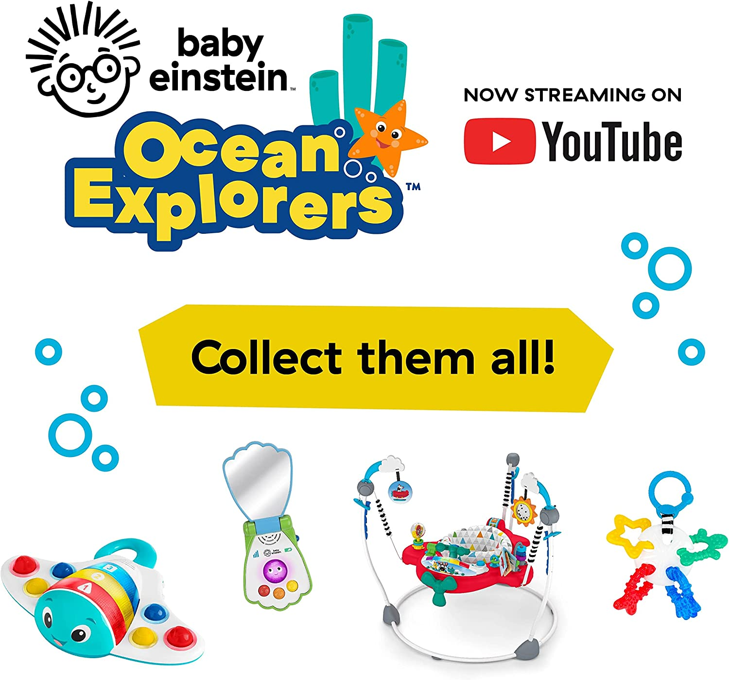 Baby Einstein Ocean Explorers Opus Spin & Sea Activity Toy, Ages 3 Months and Up image number 4