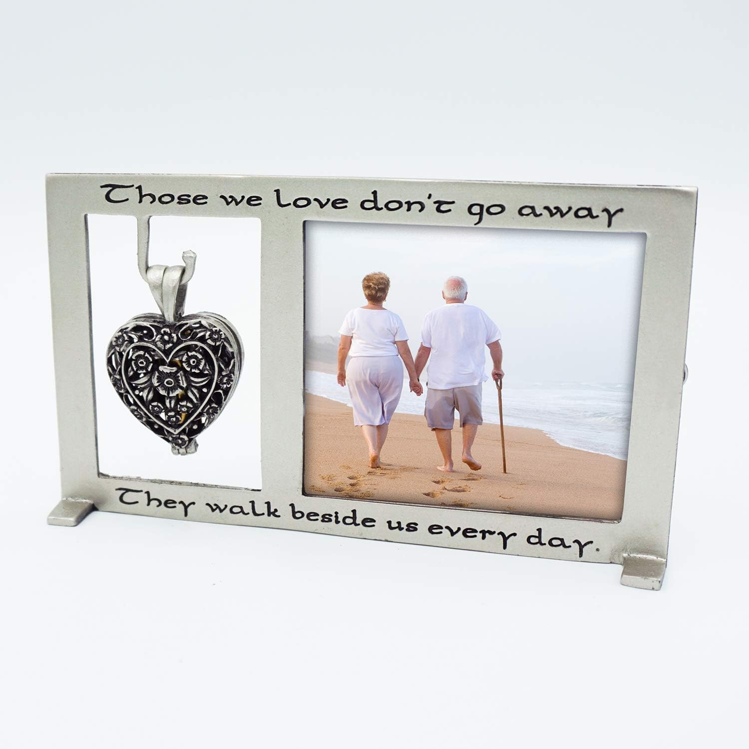 Those We Love Memorial Photo Frame with Vial for Ashes or a Keepsake, Funeral or Sympathy Loss of Loved One, for 2.5-Inch by 2.25-Inch Photo, by Abbey & CA Gift image number 1