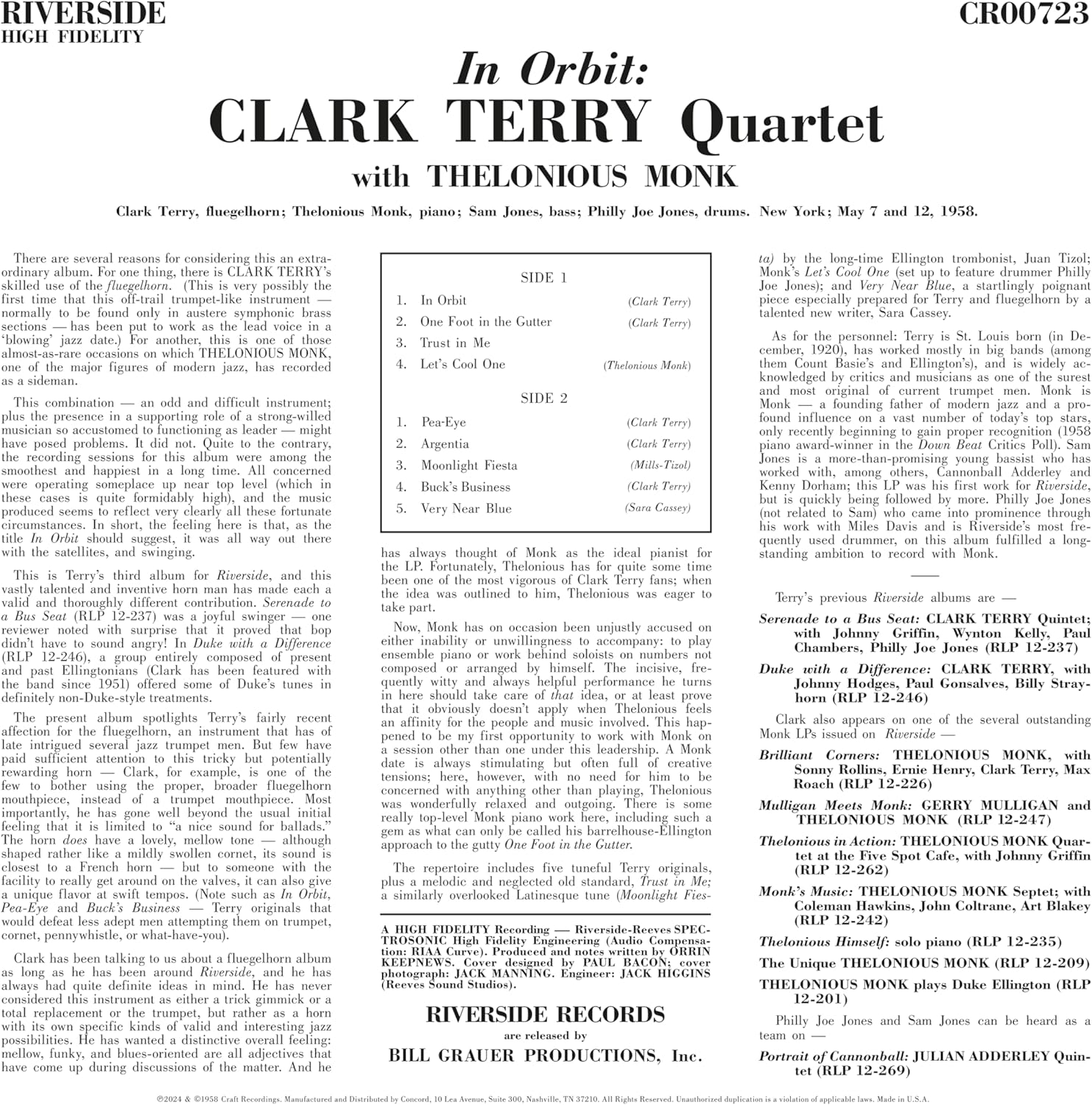 In Orbit (Original Jazz Classics Series)