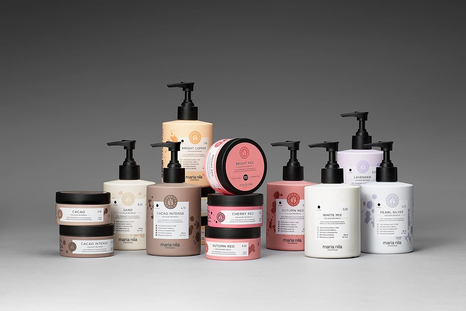 Maria Nila Colour Refresh, Dusty Pink 300 Ml, Dark Pink Pastel Hair Mask, Semi-Permanent Pigments, 100% Vegan & Sulfate/Paraben Free image number 5