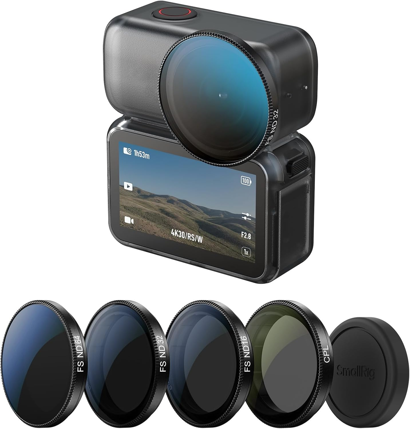 SMALLRIG Action Camera Filter Kit for DJI Osmo Nano, Includes CPL Polarizing Filter, ND16, ND32, and ND64 Filters - 5787 image number 6