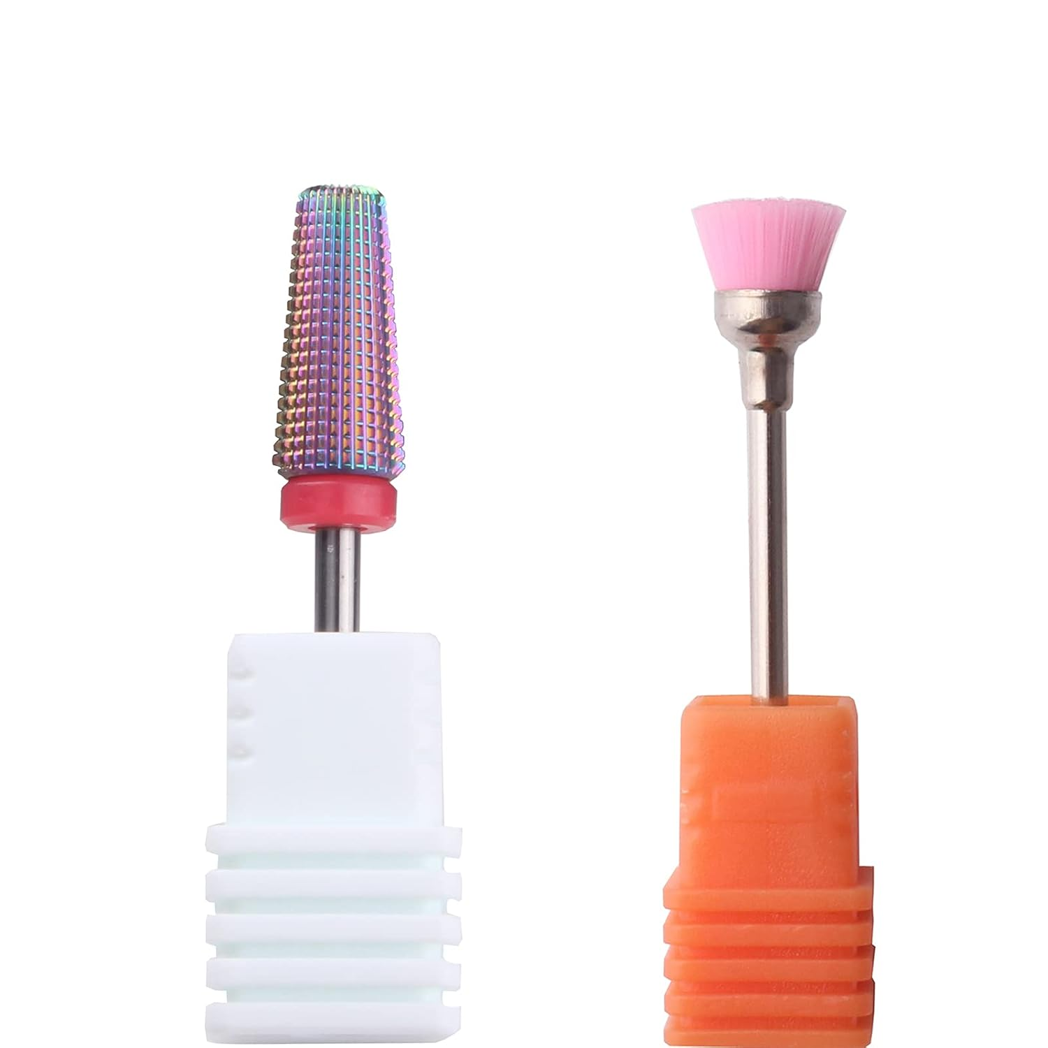 MZCMSL 5 in 1 Carbide Nail Drill Bit for Removing Acrylic or Gel, Both Left and Right Handed - Two Way Rotate Use,3/32 Shank Efile Bit (Fine,Multicolor) image number 3