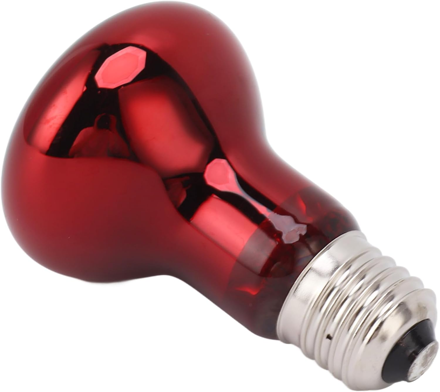 Red Reptile Heat Lamp Bulb E27 UVA Amphibian Basking, Daylight Heating Lamp Bulb and Night Heater for Snakes Lizard (75W) image number 1