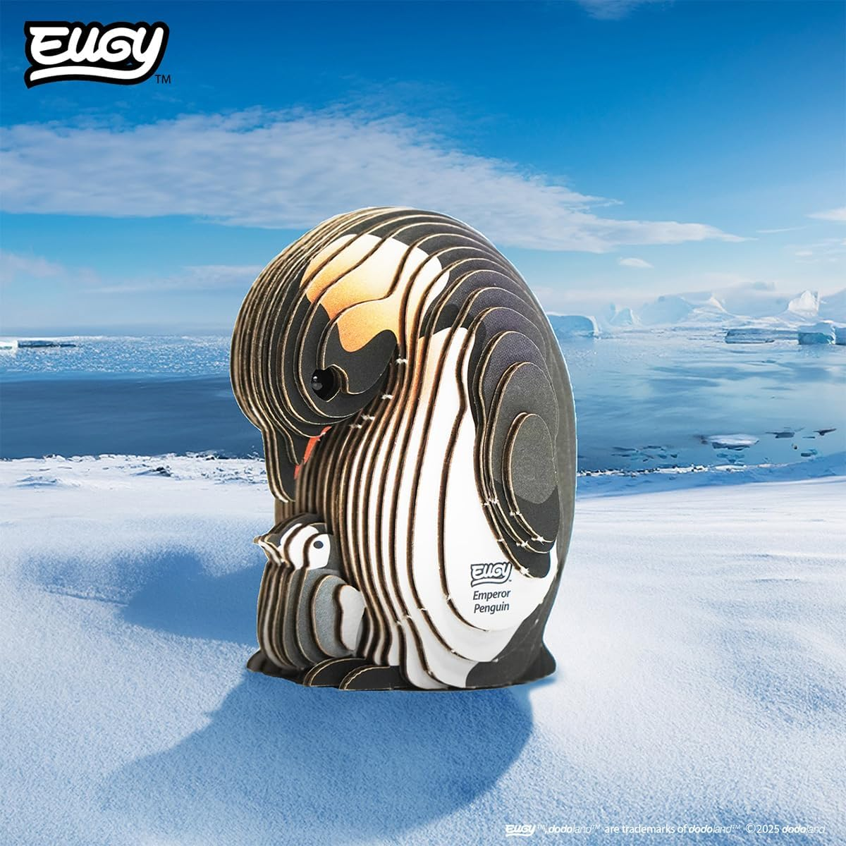 Eugy 131 Emperor Penguin 3D Puzzle - 30 Piece Eco-Friendly Educational Toy Puzzle for Boys, Girls & Kids Ages 6+ image number 2