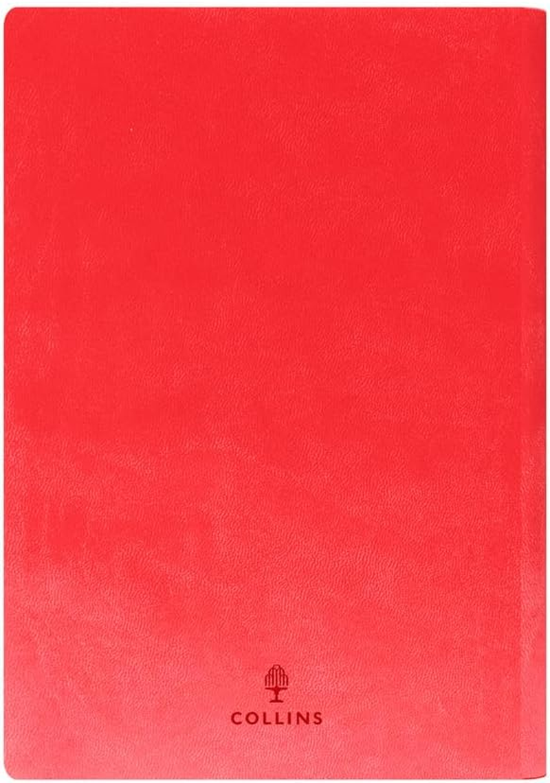 Collins - Edge Rainbow 12 Month 2026 Diary/Planner, Week to View, A5 Soft Cover - Red image number 3