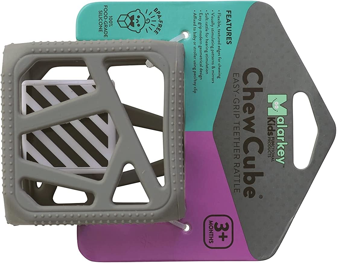 Malarkey Kids Chew Cube, Grey (01G) image number 1