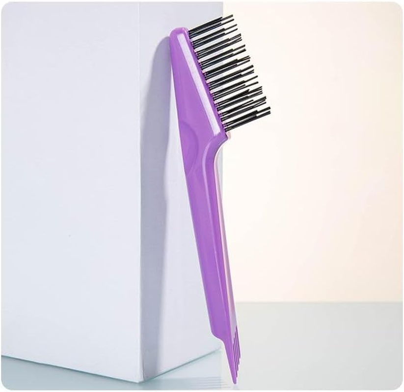 Hair Brush Cleaner Tool, Comb Cleaning Tool for Removing Hair and Debris, Multipurpose Hair Brush Rake for All Hair Types, Efficiently Cleans Hairbrushes and Combs, Home and Salon Use (Pink)