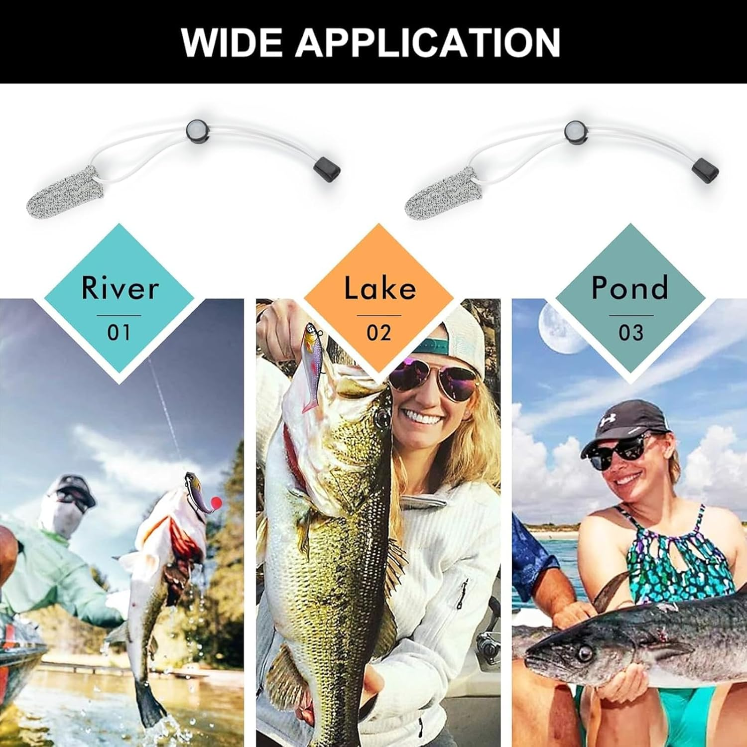 2 PCS Single Fishing Gloves Professional Finger Gloves Fishing Finger Protector Non-Slip Non-Scratch Fishing Gloves for Outdoor Fishing image number 5