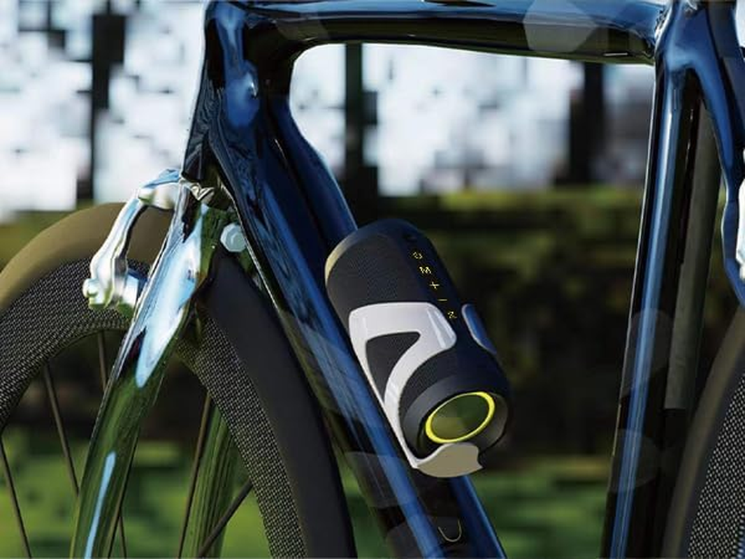 EDUPLINK Bluetooth Speaker, Portable Wireless Speakers, Waterproof IPX7 Speaker, TWS Pairing Stereo, Long Playtime for Home, Travel, Black image number 2