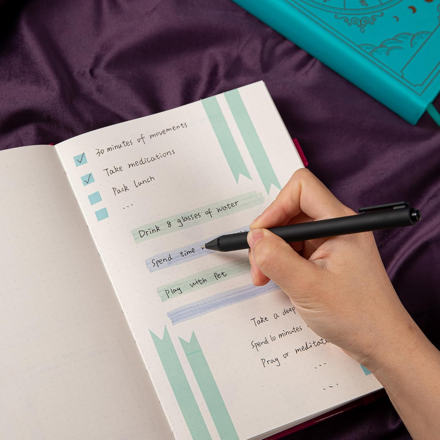 Constellations A5 Dotted Hardcover Journal Notebook, 100Gsm 400Pages Writing Paper, Bullet Organizers Notebook for Women, Men, Teens (Scorpio) image number 5