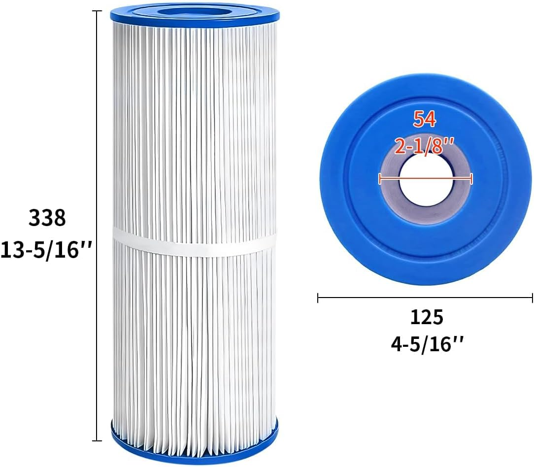 Wuyan 2Pcs Replacement Spa Filter Compatible with Pleatco PRB50-IN,373045, 03FIL1600,C-4950,J210/J220/J235/ J245/J275,5X13 Hot Tub Filter image number 1