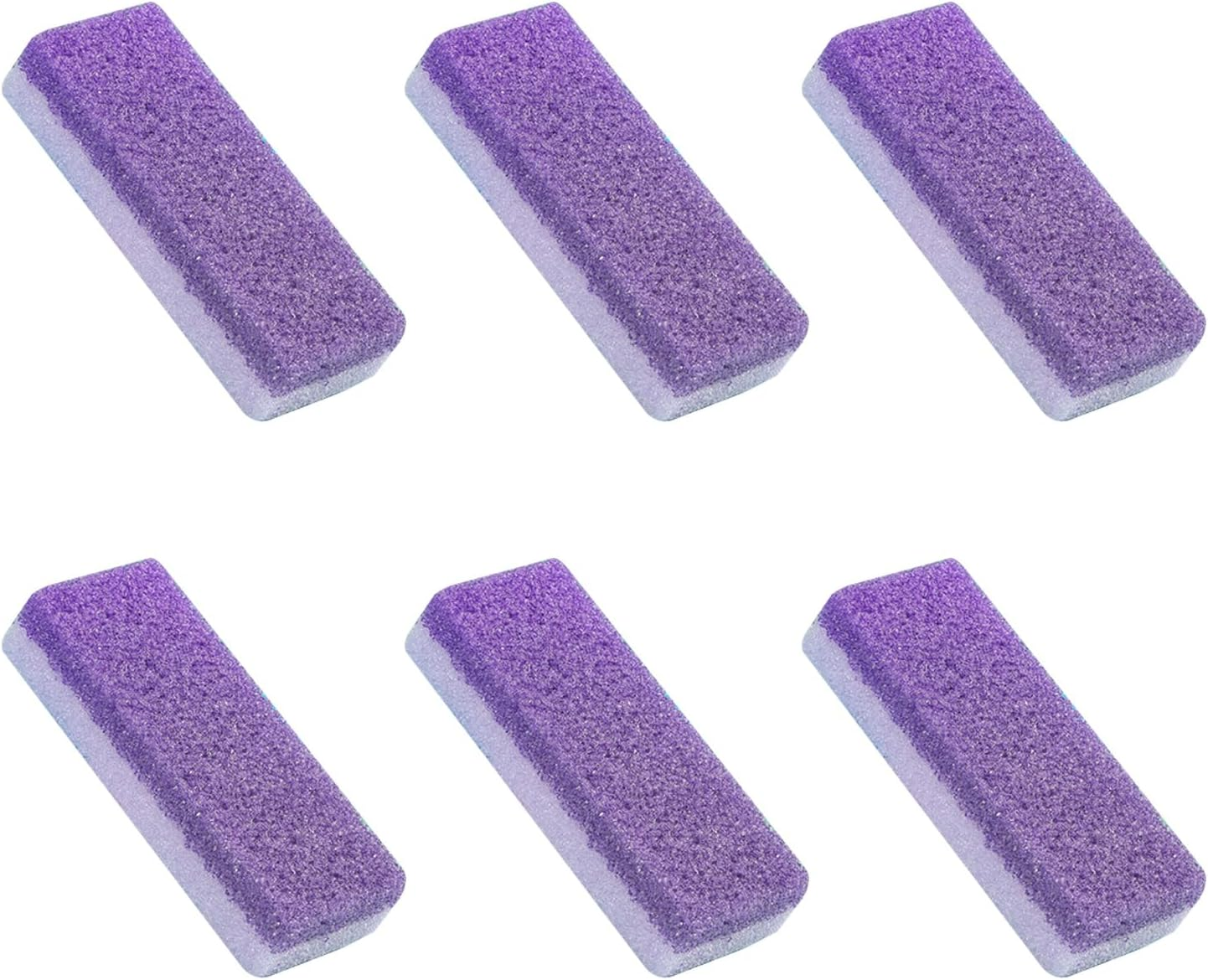 6 Pcs Foot Scrubber, Natural Foot Pumice, Deep-Clean Foot Exfoliator, Suitable Pumice Stone for Feet, Heel Callus, Foot Care Home Spa image number 3