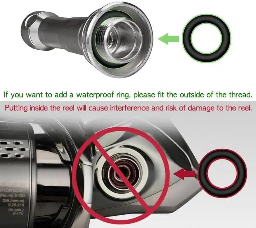 GOMEXUS R6 Foldable Reel Stand Protect Reel from Rock Compatiable for Shimano Stradic Stella Vanford Daiwa Certate Exist, 48 Mm image number 3