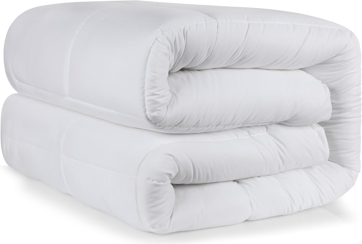 NY Threads Queen Comforter, Microfiber Duvet 370GSM, Box Stitched and Soft Quilt 210X210 Cm (White) image number 6