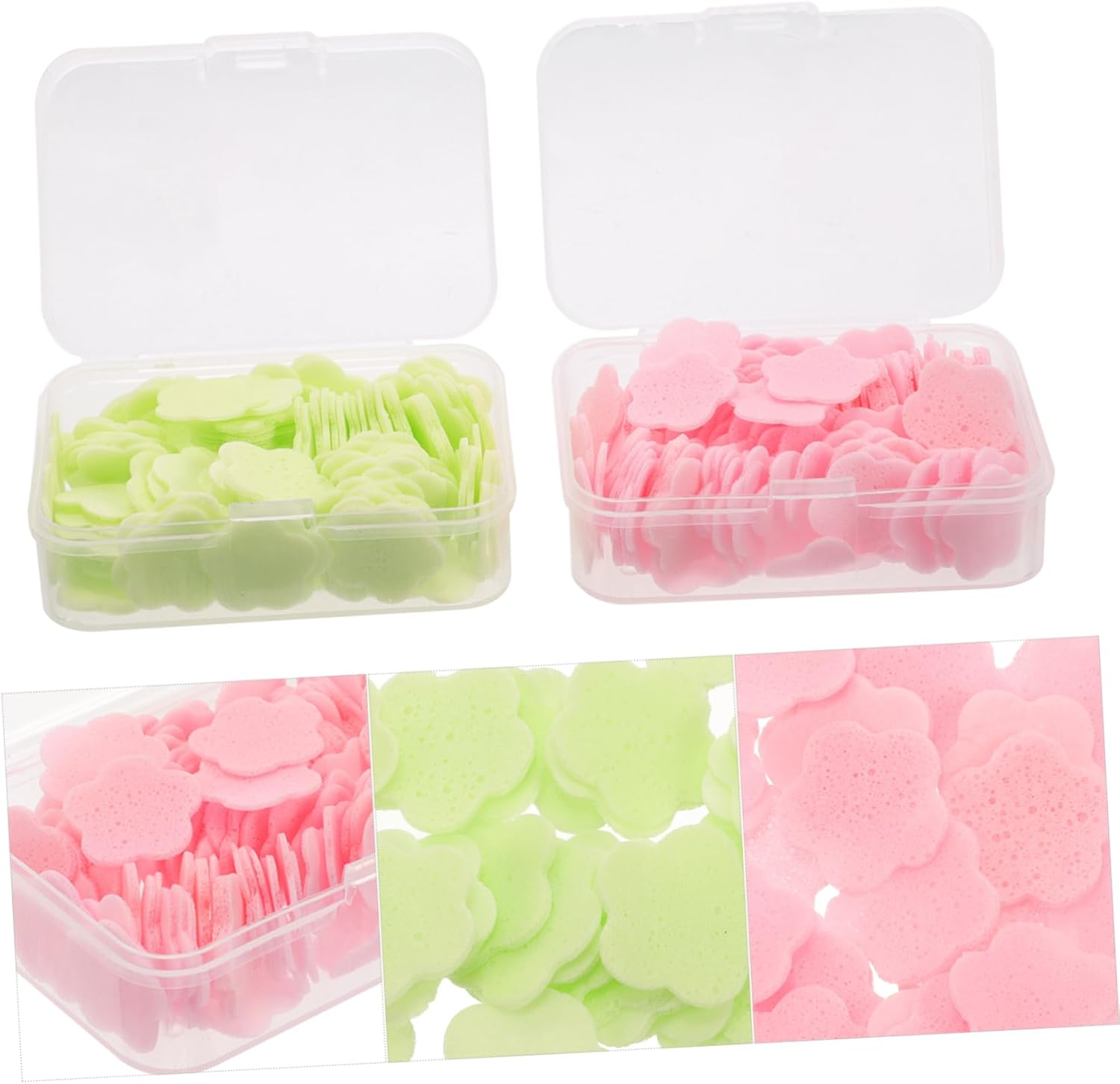 BESPORTBLE Travel Toiletries Soap Sheets Portable Hand Cleaning Soap Flakes Travel Toiletries image number 5
