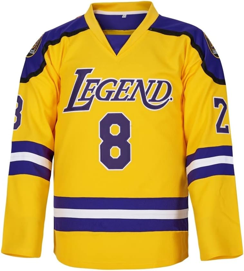 LEGEND 8 LEGACY24 Youth'S Legend 8 24 Movie Ice Hockey Jersey,Hip Hop Shirt Stitched for Kid image number 2