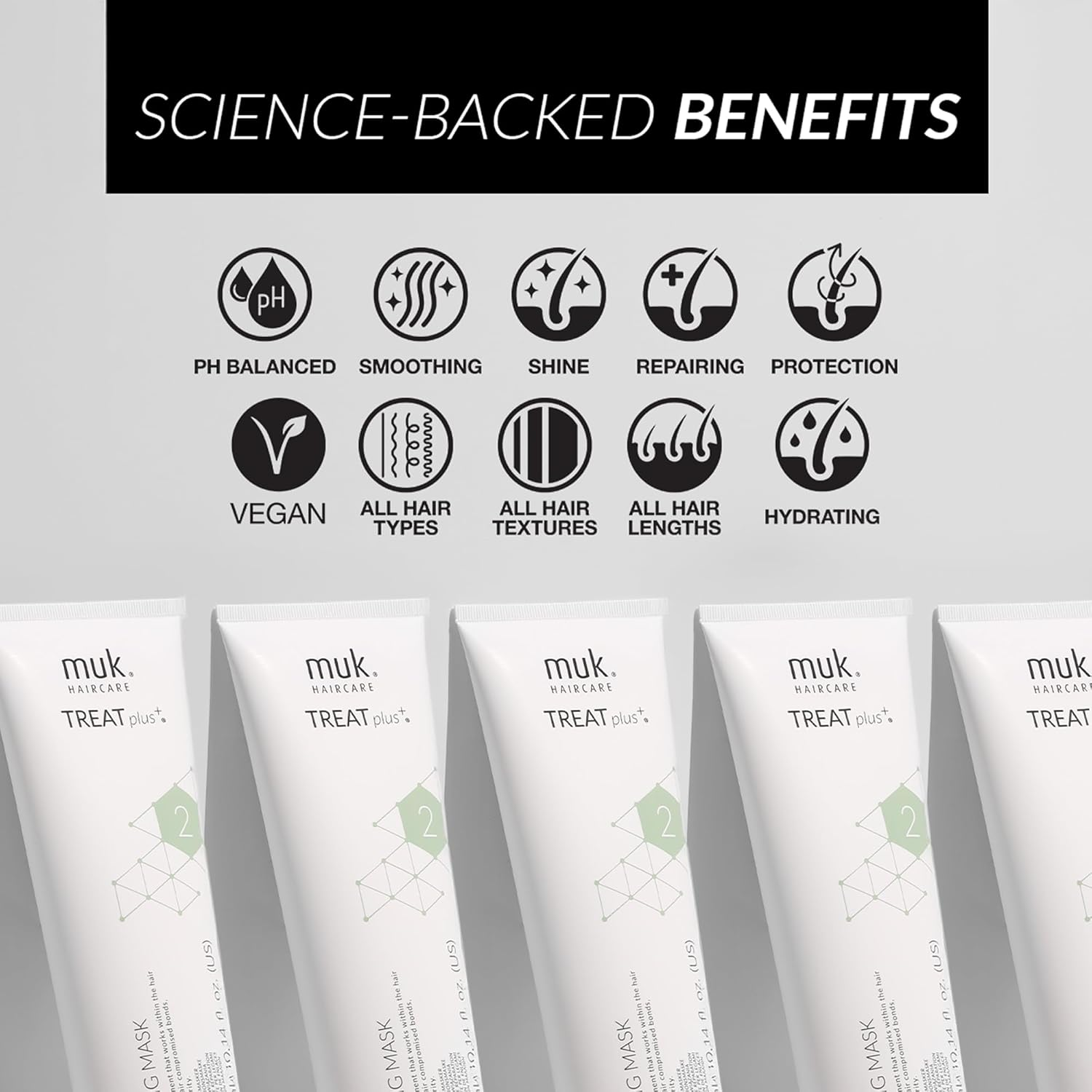 Muk Treat plus + Bond Repair Hair Mask, Restoring Treatment for Damaged, Chemically Treated and Stressed Hair, Strengthening Care, 100 Ml image number 5