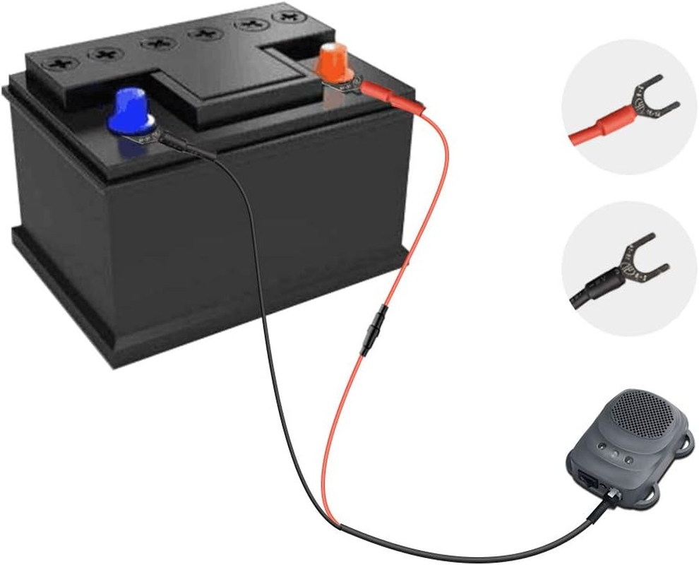 Angveirt Rodent Repellent for Car Engine Ultrasonic Mouse Repellent Rat Deterrent for Car under Hood Animal Repeller Vehicle Wires RV Protection Pest Control for 12V 24V Car Battery Grey, 2 Pack image number 5