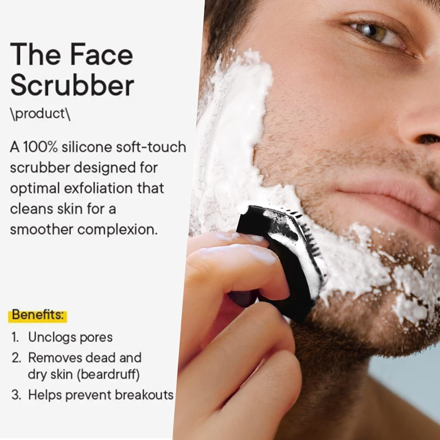 VWMYQ 2 Pack Face Scrubber, Silicone Loofah, Body Wash Scrubber, Body Scrub Brush, Body Scrubbers for Use in Shower, Silicone Loofah Body Scrubber, Exfoliating Body Scrubber Mens Women, (2PC Black) image number 5