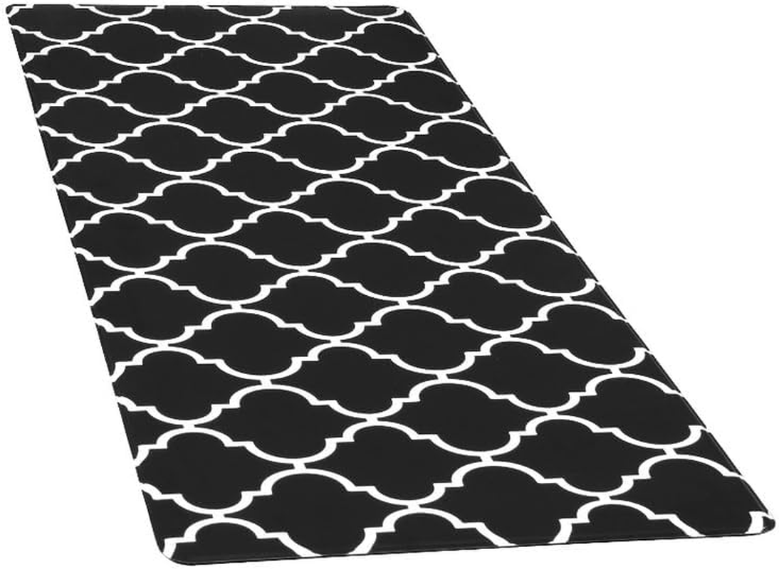 Artiss Kitchen Mats, 45 X 120Cm PVC Non-Slip Floor Rugs anti Fatigue Door Standing Mat, Waterproof Comfort Carpet for Living Room Bathroom Laundry Sink, Black image number 5
