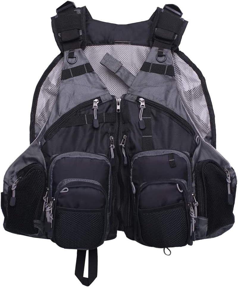 Raprance Fishing Vest for Men and Women Outdoor Activity Fly Bass Fishing Vest Backpack