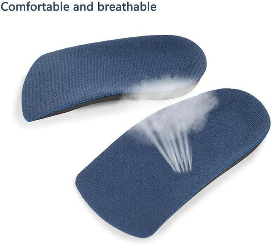 3/4 Support Insoles Orthotic Arch Flat Feet Plantar Fasciitis Arches Shoe Pads (L) image number 1