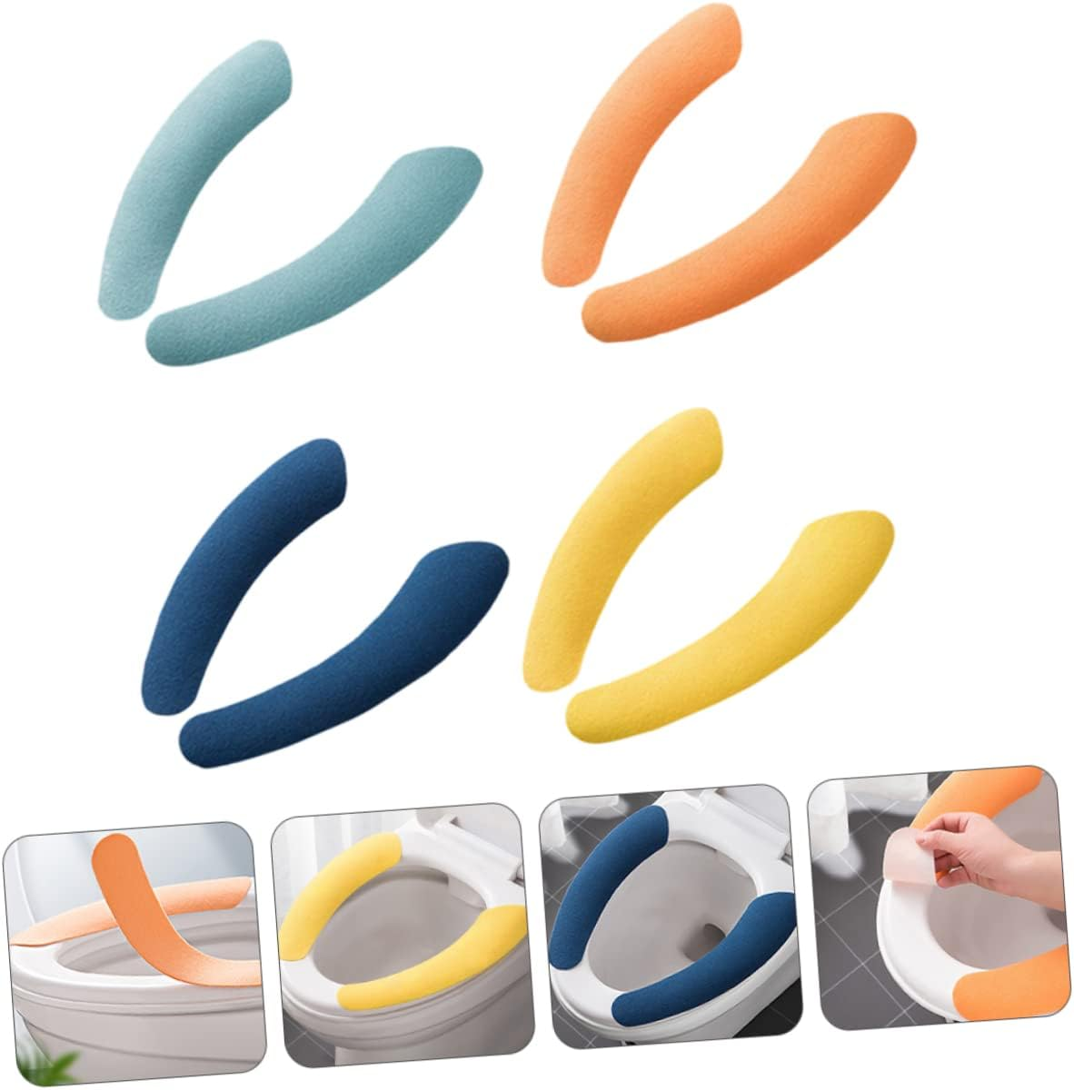 Angoily Toilet Seat Warmer Cover Mat Washable Toilet Seat Covers for Boys and Girls Random Color image number 4